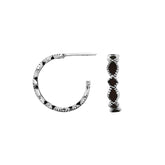 AE-6287-SHB Sterling Silver Earring With Black Shell Jewelry Bali Designs Inc